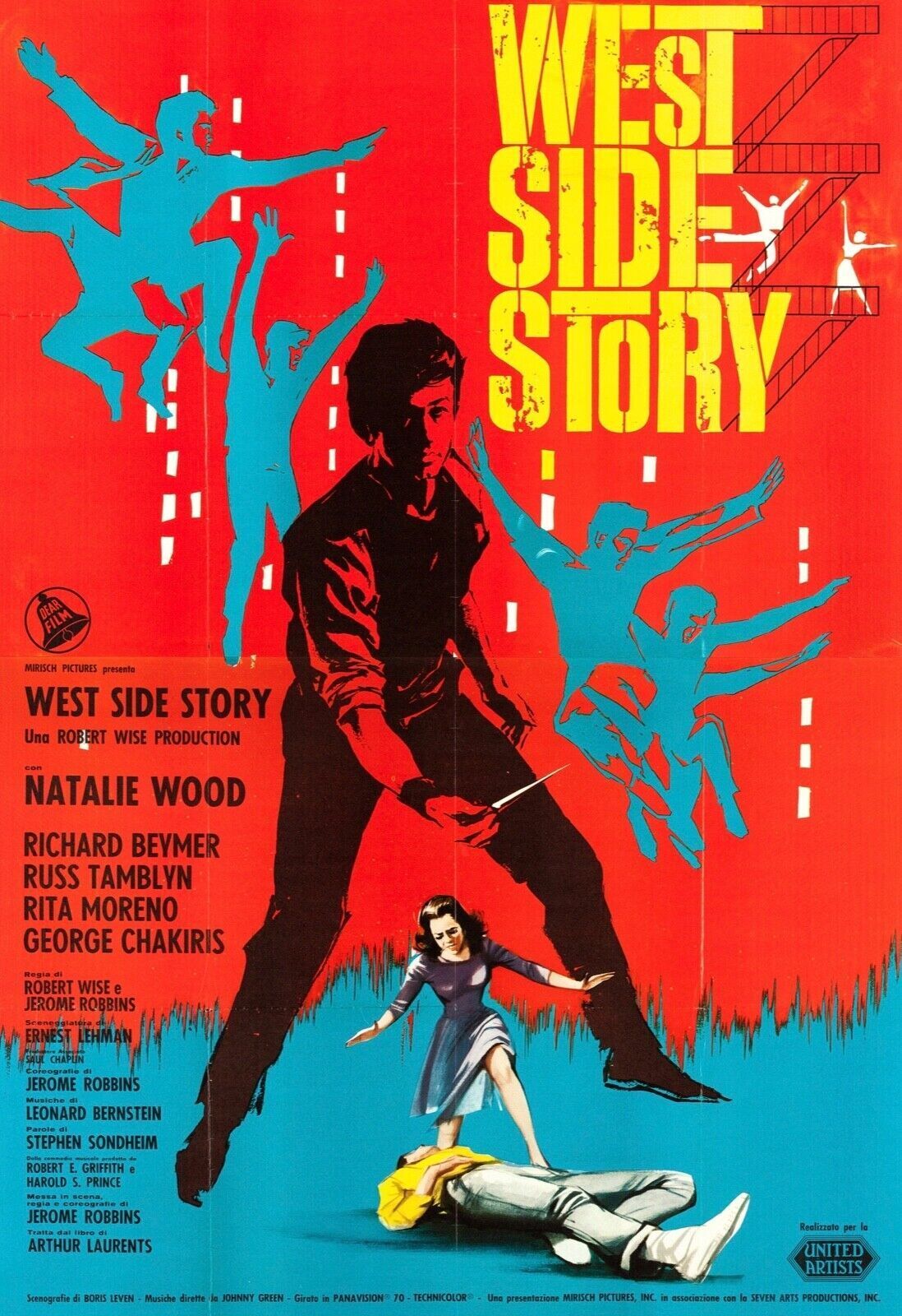 WEST SIDE STORY NATALIE WOOD, ¿1961? REPRODUCCIÓN DE CARTELES DE CINE CLÁSICOS