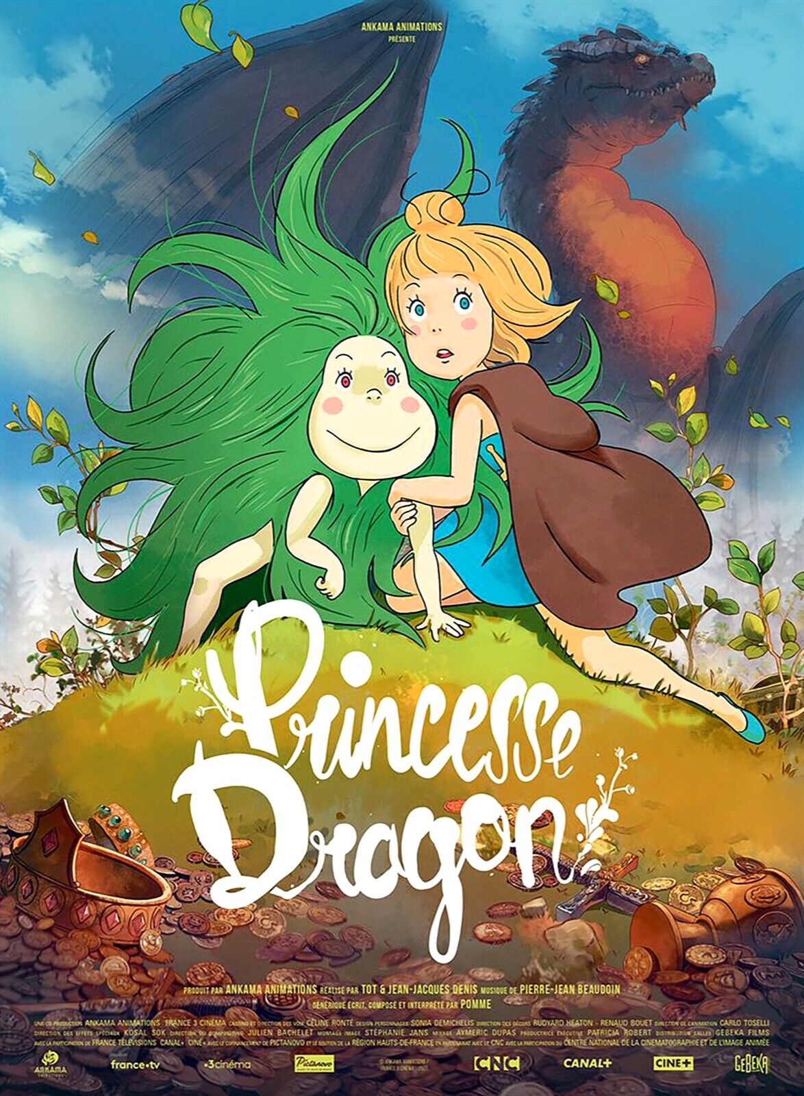 PRINCESSE DRAGON, JEAN-JACQUES DENIS, 20121, REPRO AFFICHE CINEMA VINTAGE, HQ