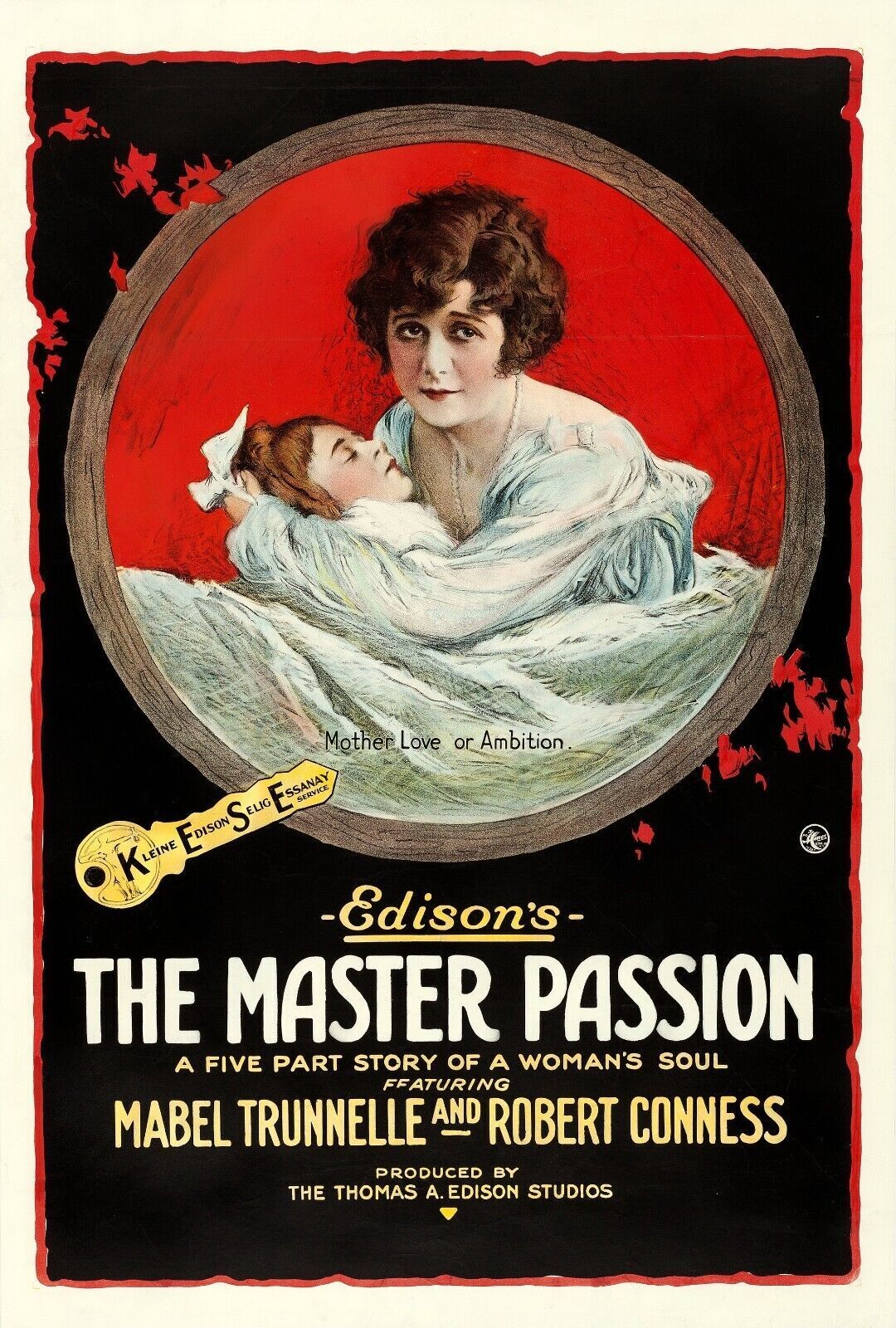 THE MASTER PASSION, MABEL TRINNELLE, 1917, Repro Affiche Cinema, HQ