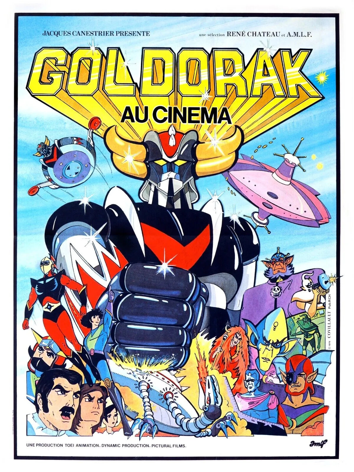 GOLDORAK – 1975, REPRO MOVIE POSTER VINTAGE HQ