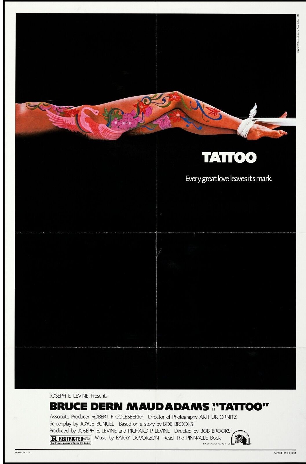 TATTOO, AUGUST DIEHL, 2002 repro affiche de cinema, HQ