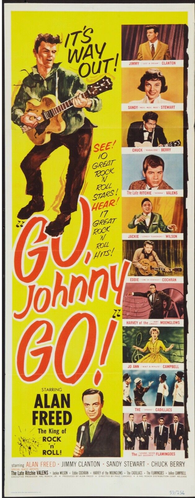 EDDIE COCHRAN, REPRO AFFICHE MUSQUE CONCERT VINTAGE