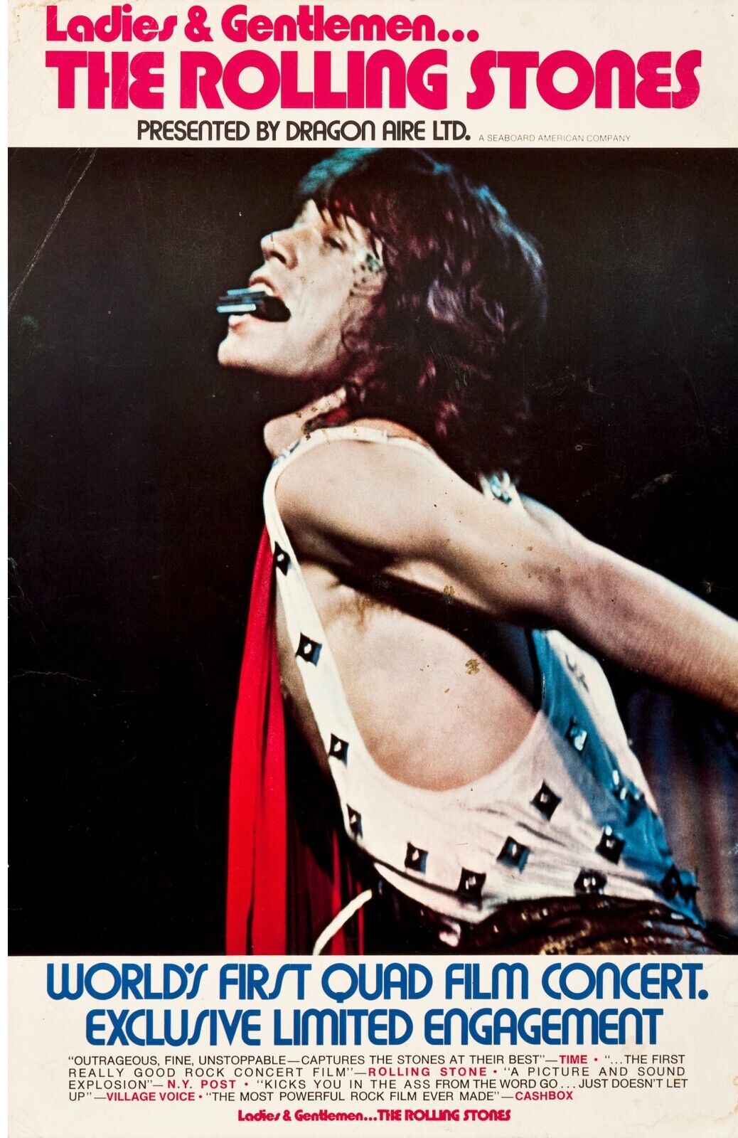 THE ROLLING STONES, REPRO VINTAGE ROCK HQ MUSIC POSTER