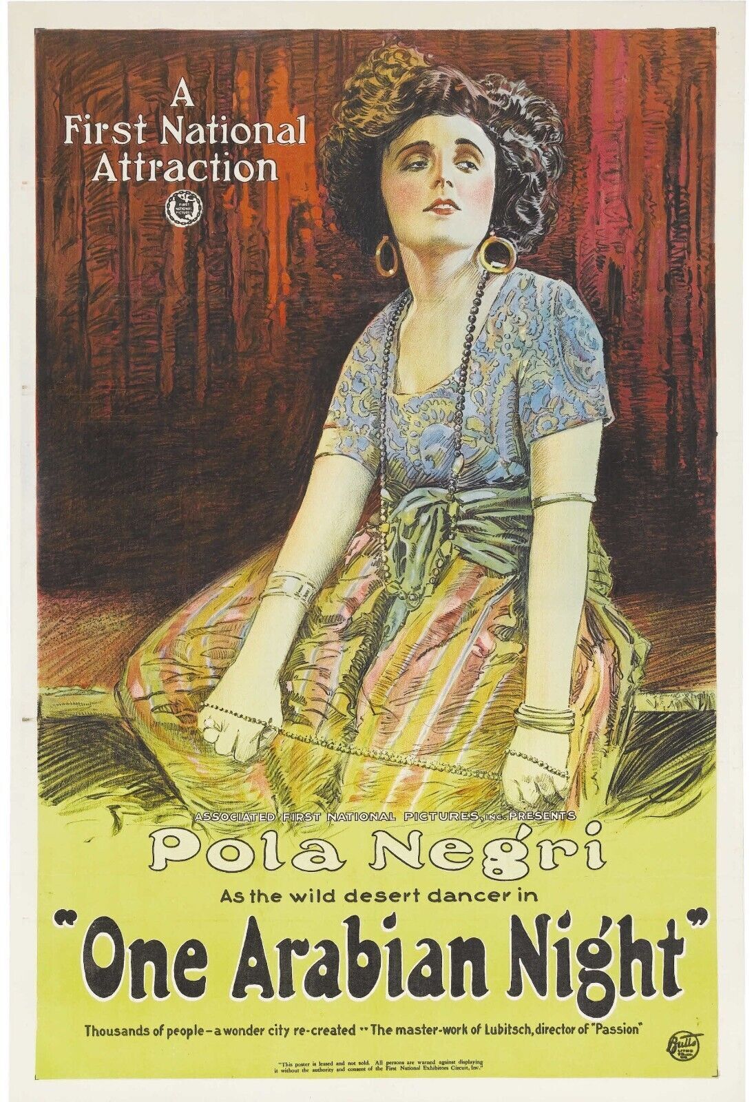 SUMURUN, POLA NEGRI, 1920 repro affiche cinéma HQ