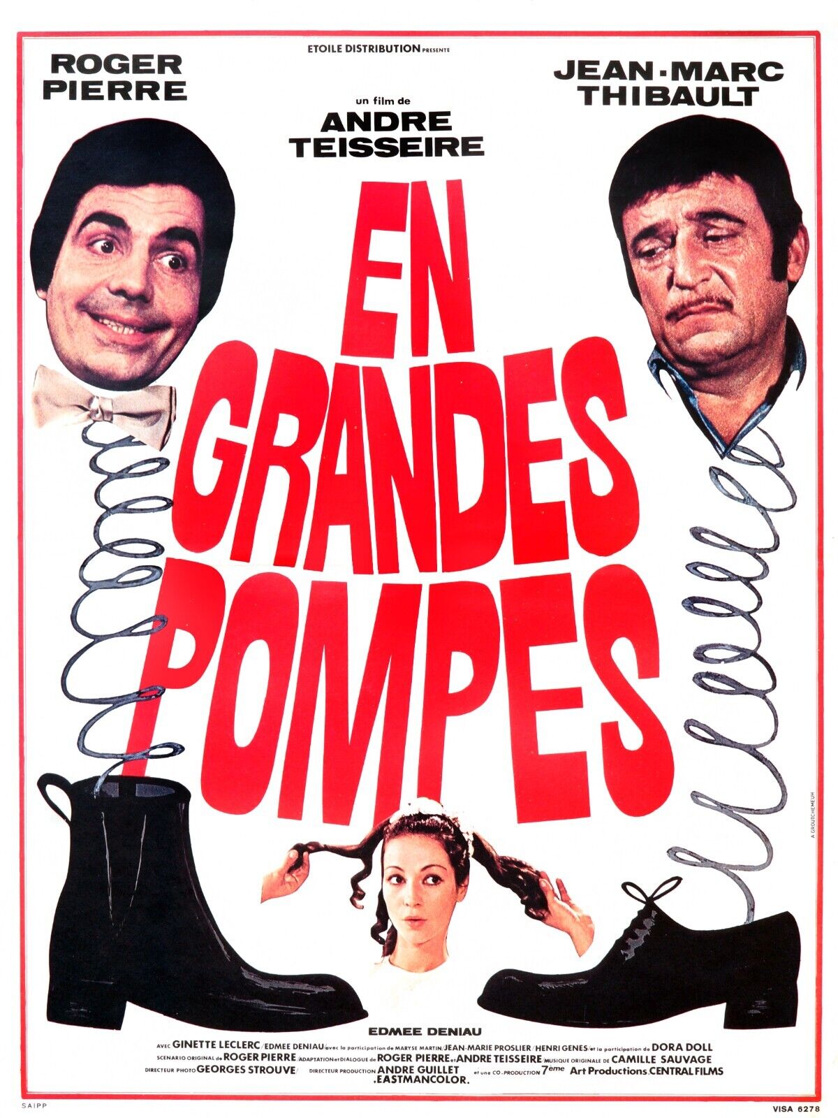 EN GRANDES POMPES, ROGER PIERRE, REPRO MOVIE POSTER, 1969, VINTAGE, HQ