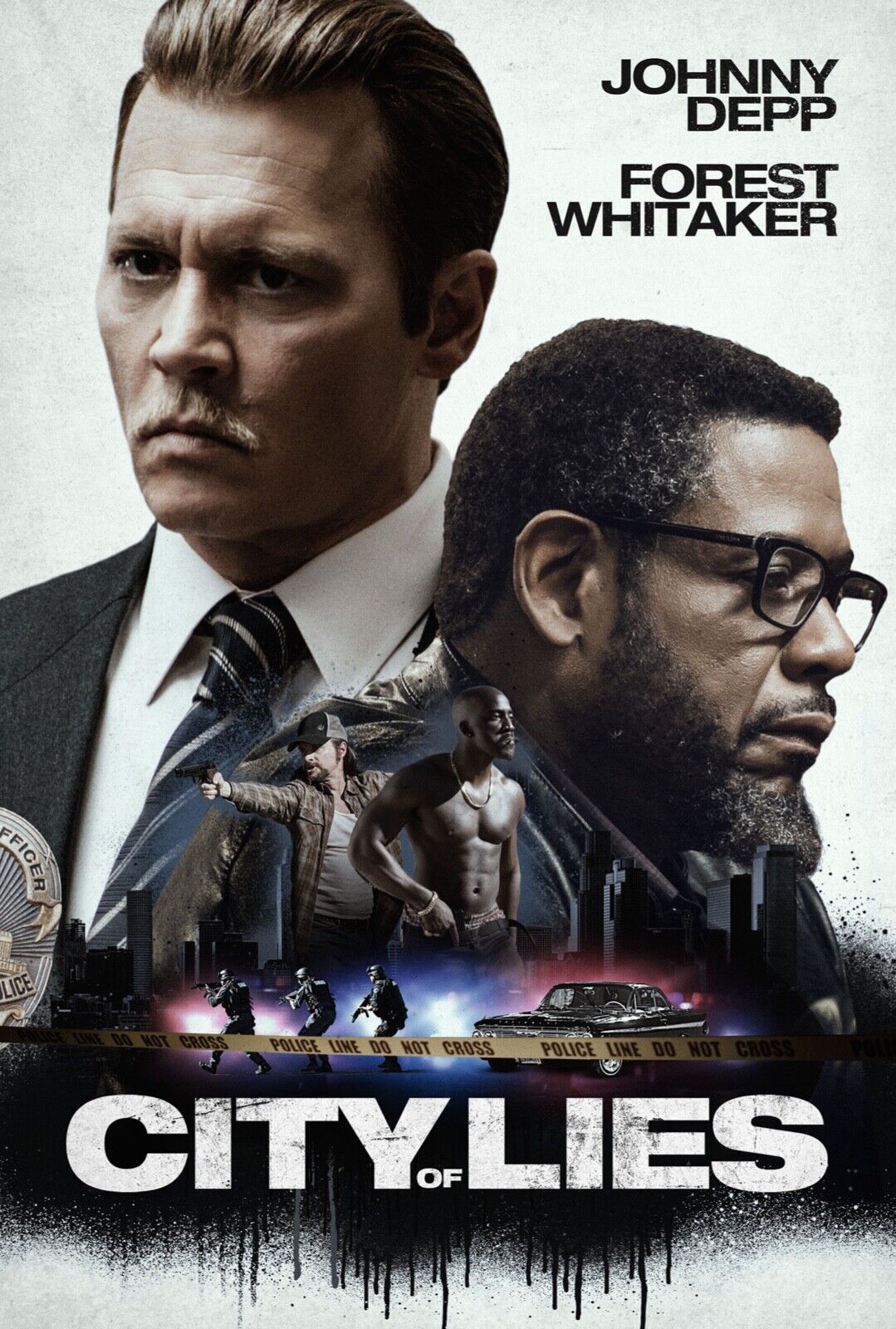 CITY OF LIES, JOHNNY DEPP, REPRO CINEMA POSTER VINTAGE HQ