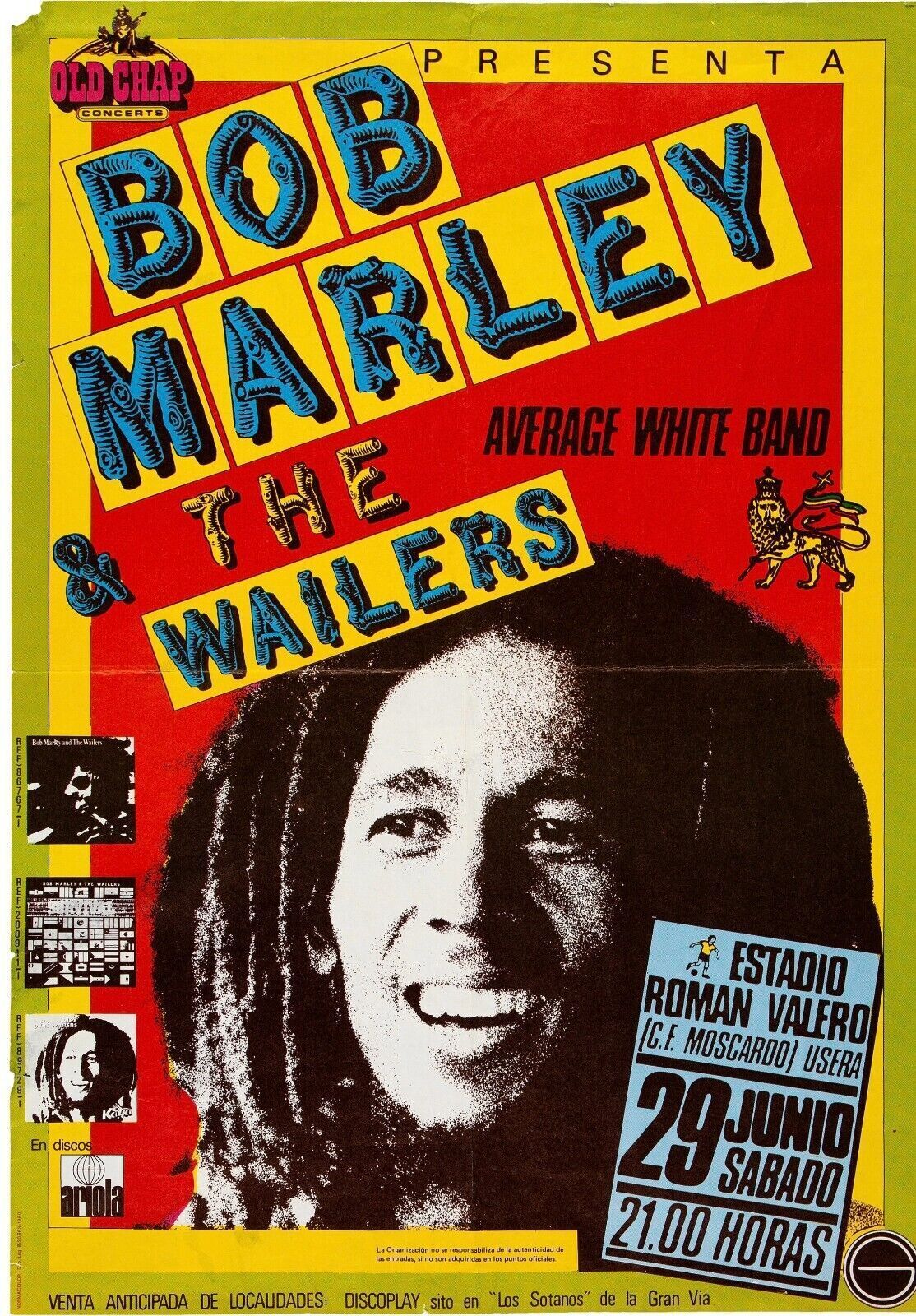BOB MARLEY AND THE WAILERS, REPRO MUSIC MOVIE POSTER, VINTAGE, HQ