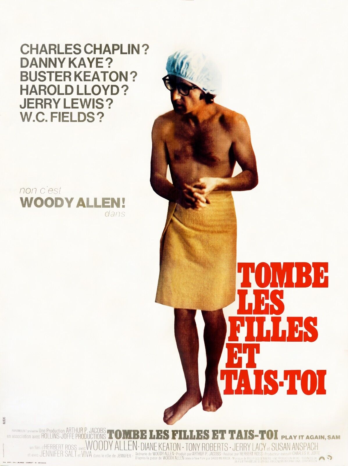 ¡CHICAS, CALLATE!, WOODY ALLEN, 1972, REPRO HQ CINEMA POSTER