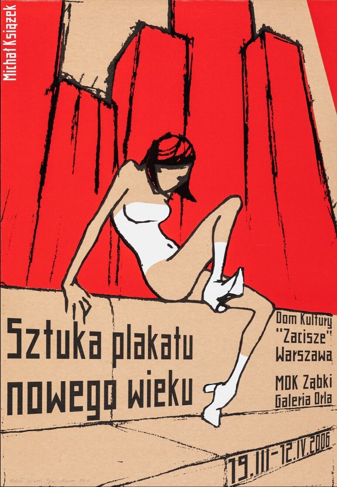 MICHAT KSIAZEK, POLONIA, MANGA, CARTEL DE ARTE VINTAGE REPRO, SEDE