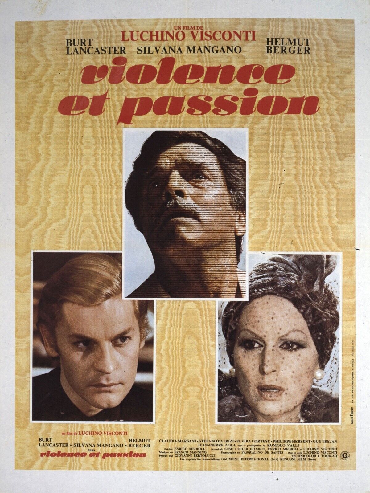 VIOLENCE ET PASSION, LUCHINO VISCONTI, 1974, repro affiche cinéma VINTAGE HQ