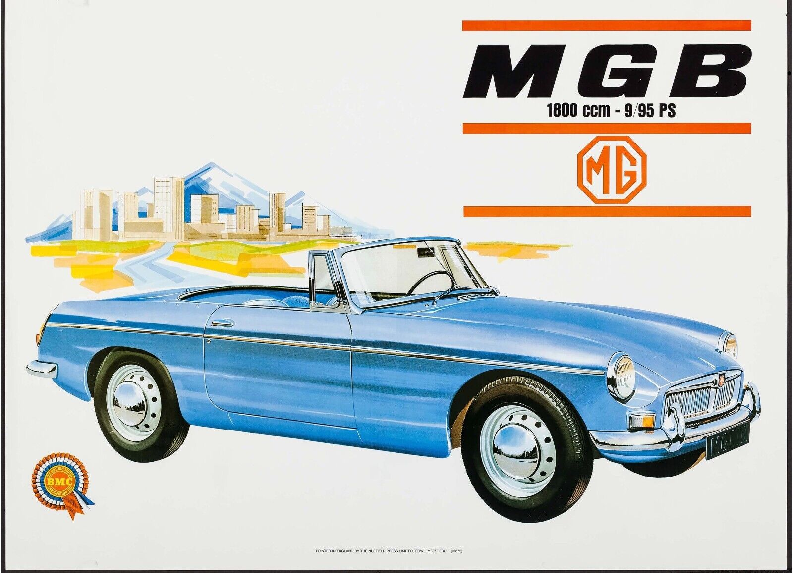 MGM VOITURE, Repro Affiche de PUBLICITÉ VINTAGE, HQ