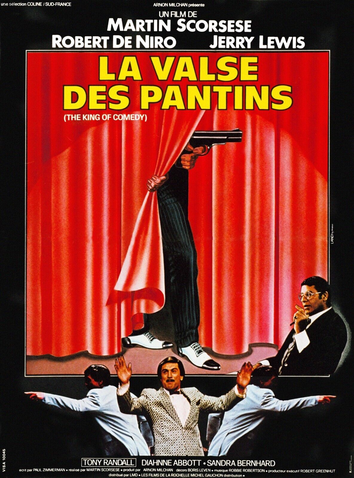 LA VALSE DES PANTINS, ROBERT DE NIRO, MARTIN SCORSESE, 1982, repro affiche de cinema, VINTAGE, HQ