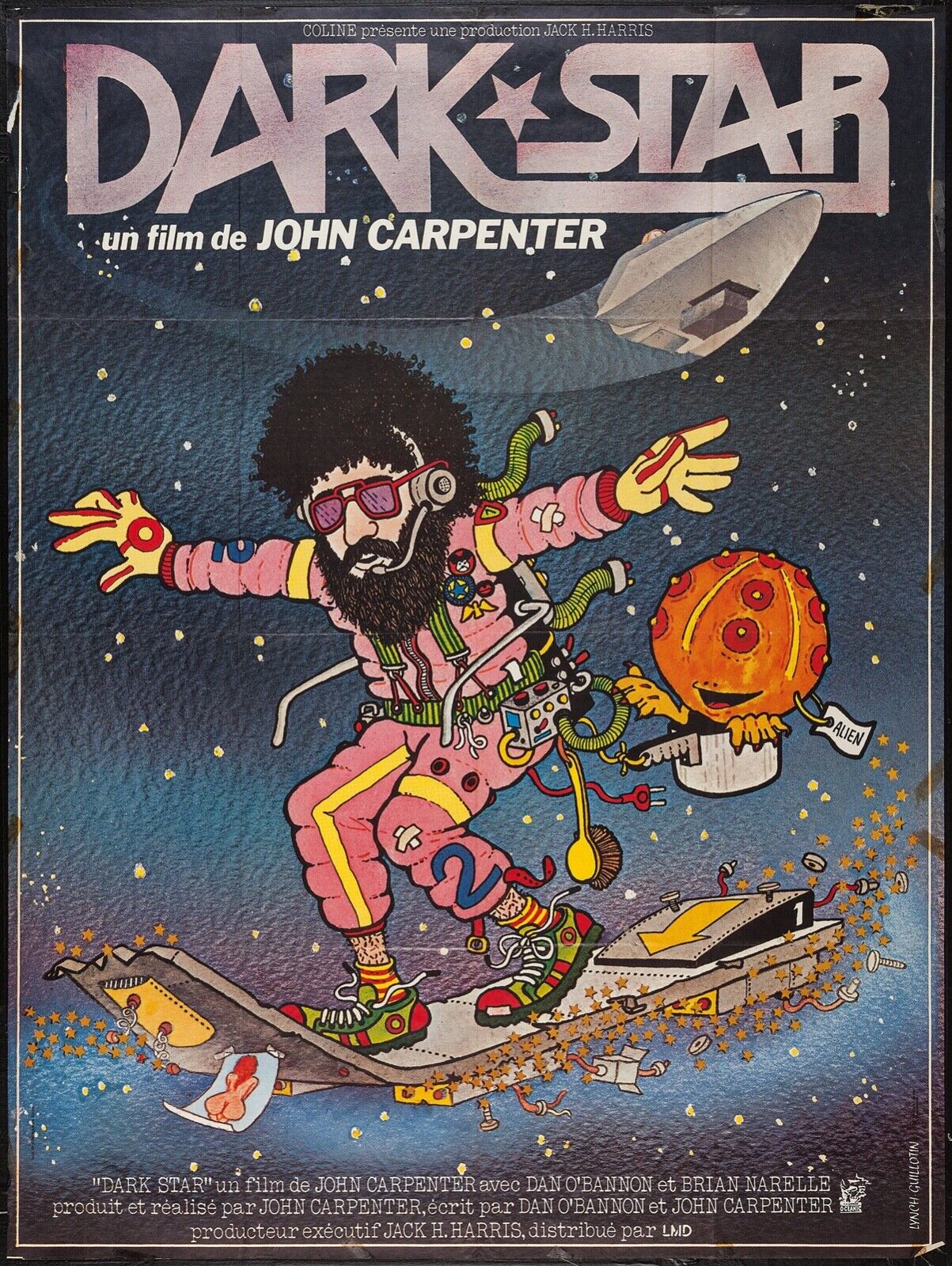 REPRODUCCIÓN DE CARTEL DE CINE VINTAGE DE DARK STAR, JOHN CARPENTER