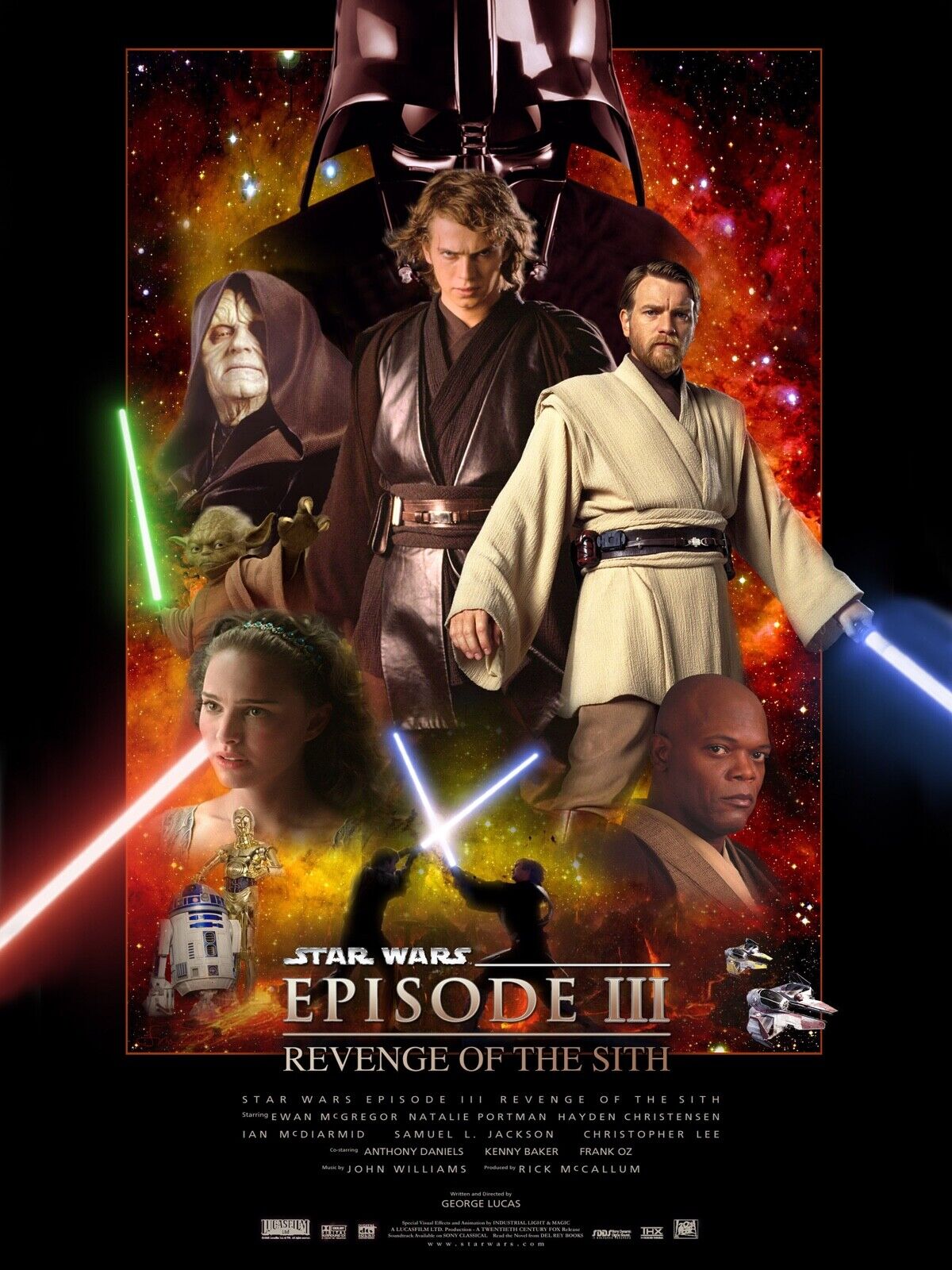 STAR WARS III, REVENGE OF SITH, HQ cinema poster reproduction