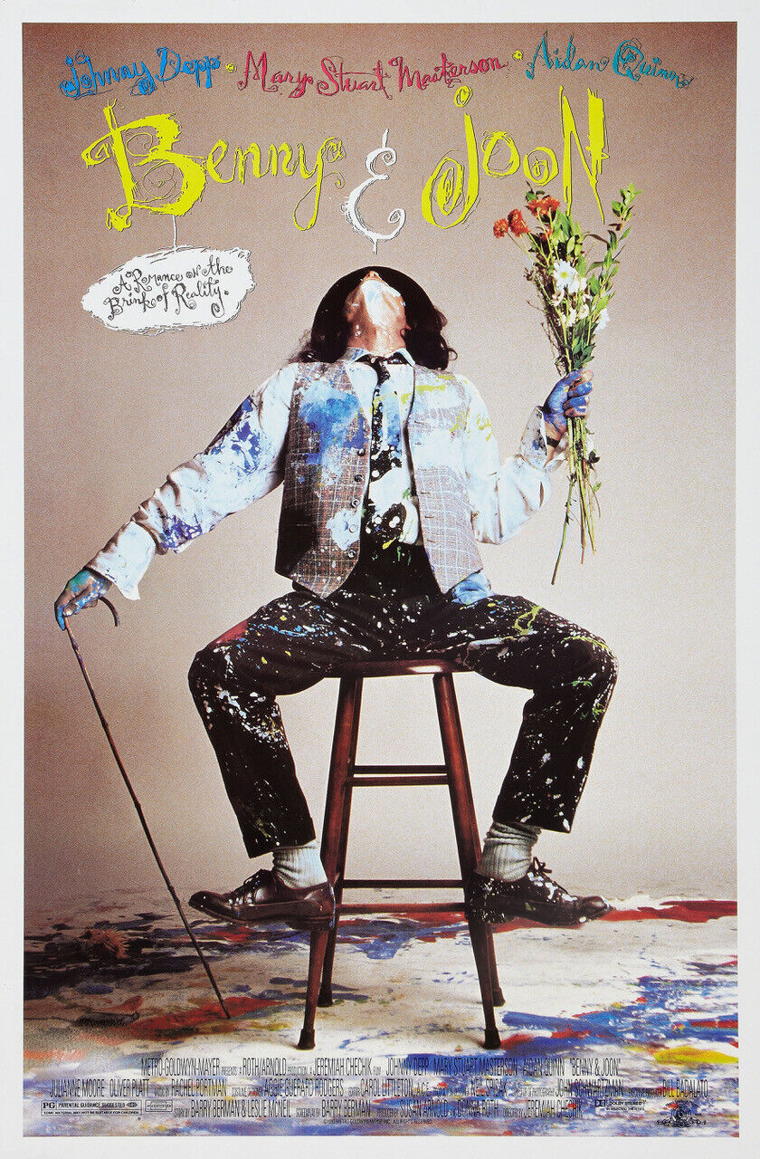 BENNY AND JOON, JOHNNY DEPP, 1993, REPRO MOVIE POSTER, VINTAGE, HQ