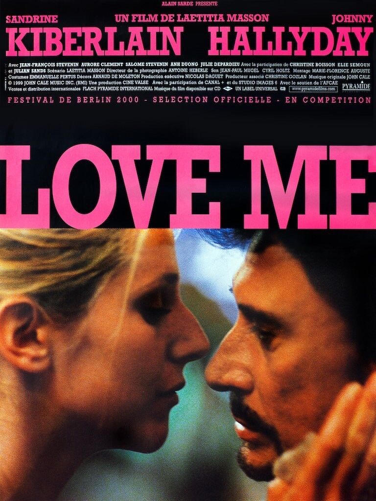 LOVE ME, JOHNNY HALLYDAY, 1986, repro VINTAGE cinema poster, HQ