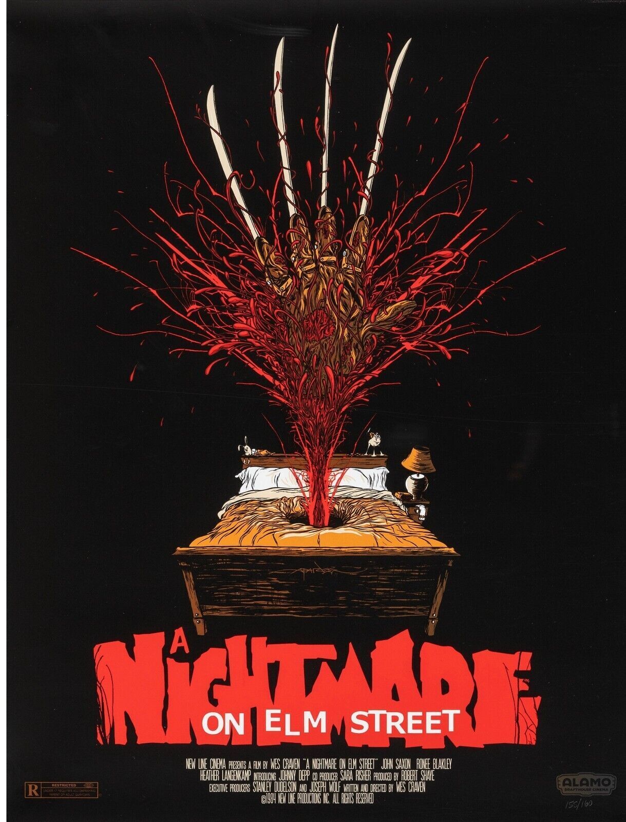 A NIGHTMARE ON ELM STREET, ROBERT ENGLUND, 1984, REPRO MOVIE POSTER, VINTAGE, HQ