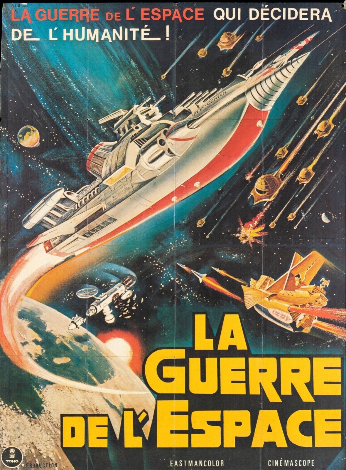 LA GUERRE DE L'ESPACE, REPRO AFFICHE CINEMA VINTAGE HQ