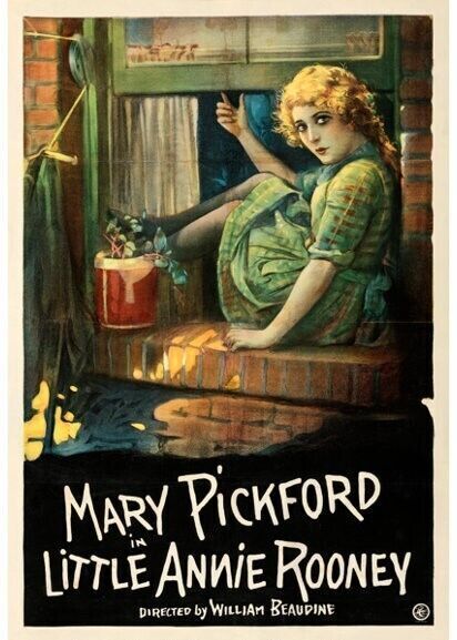 LA PETITE ANNIE, MARY PICKFORD, 1925, repro affiche cinéma, VINTAGE, HQ