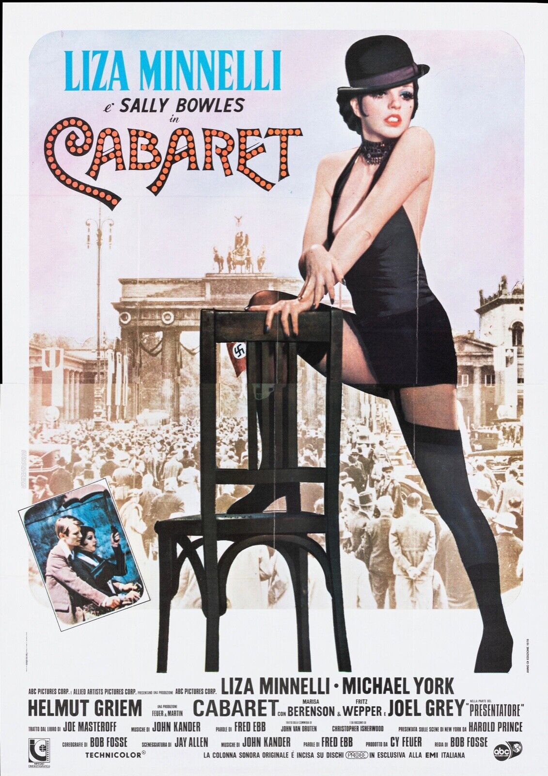 CABARET, LIZA MINNELLI, 1972, REPRO AFFICHE CINEMA VINTAGE
