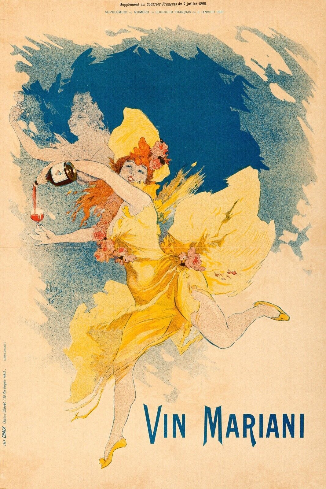 VIN MARIANI REPRO AFFICHE PUBLICITAIRE BOISSON VINTAGE