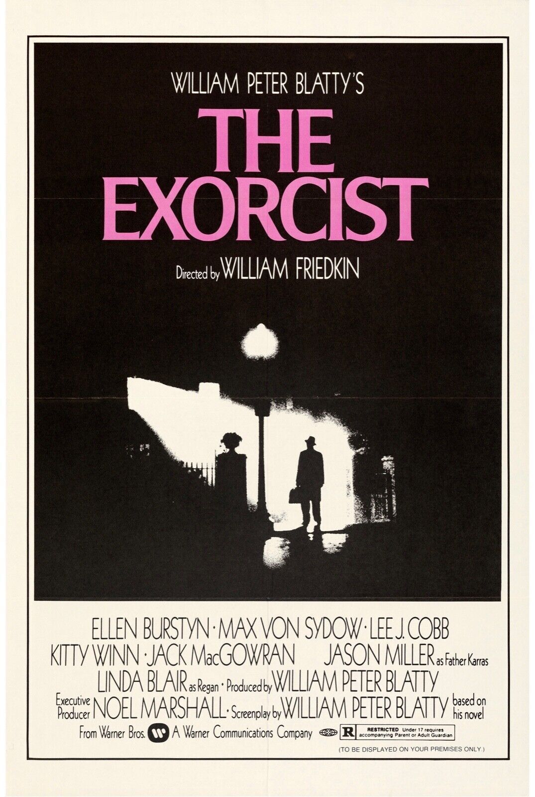 L’EXORCISTE, LINDA BLAIR, 1973, REPRO MOVIE POSTER, VINTAGE, HQ