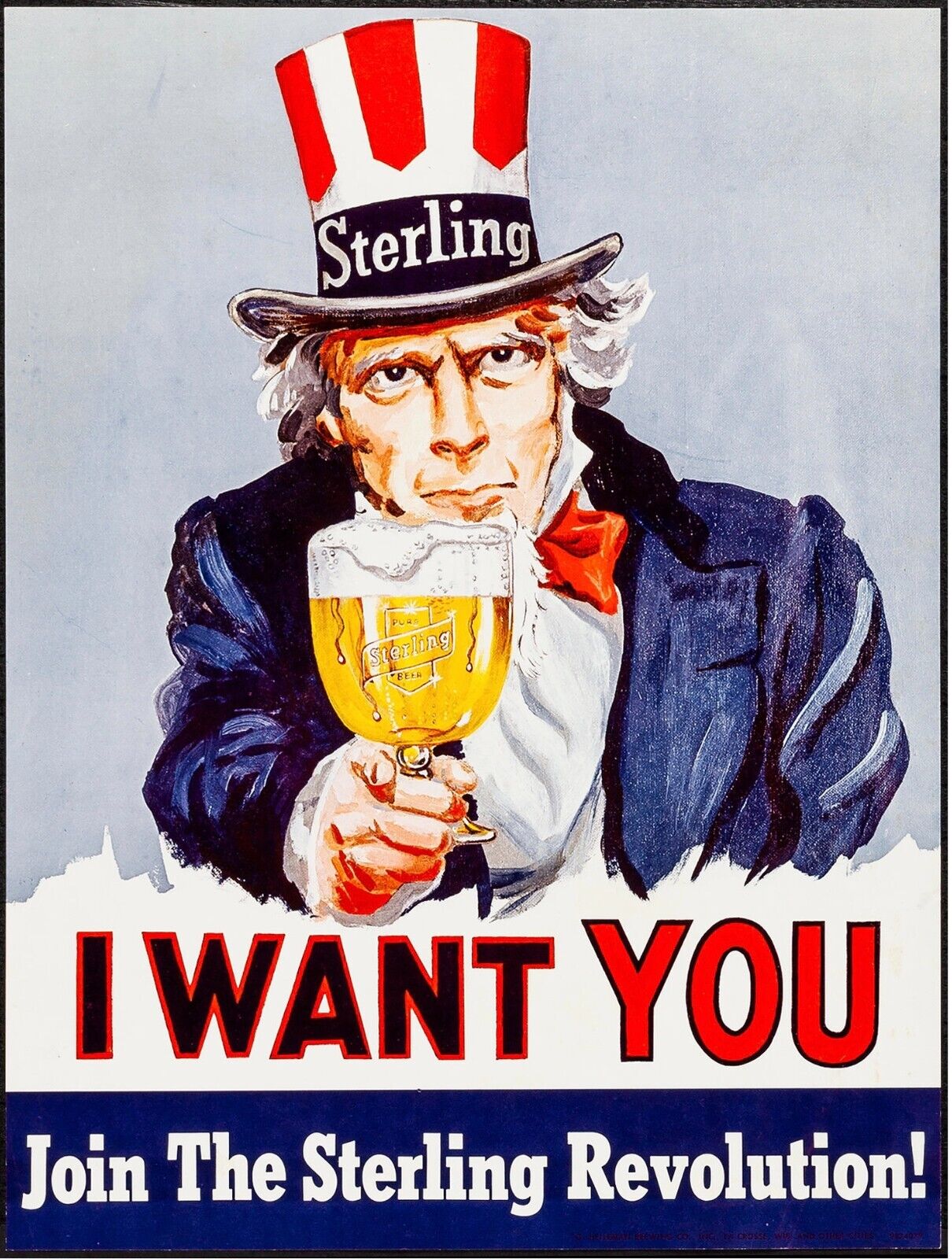 JOIN THE SETERLING REVOLUTION - REPRO AFFICHE VINTAGE PUBLICITÉ