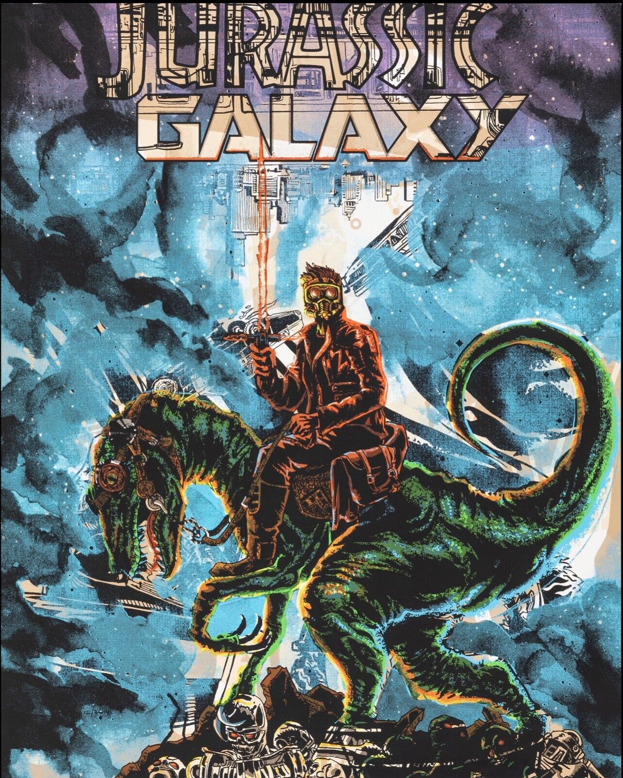 JURASSIC GALAXY, RYAN BUDDS, 2018, REPRO MOVIE POSTER, VINTAGE, HQ