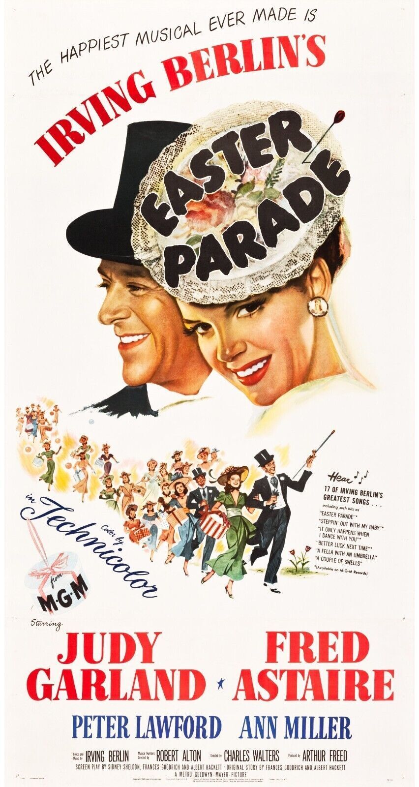 SPRING PARADE, JUDY GARLAND, 1948, Repro vintage cinema poster, HQ