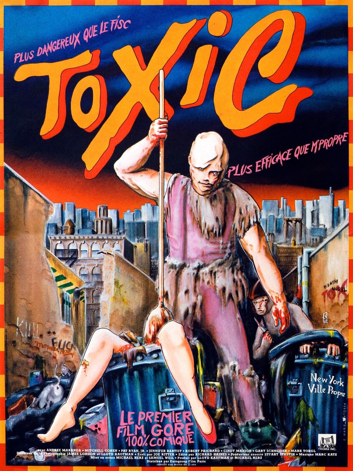 TOXIC MOVIE GORE, REPRO VINTAGE CINEMA POSTER, HQ