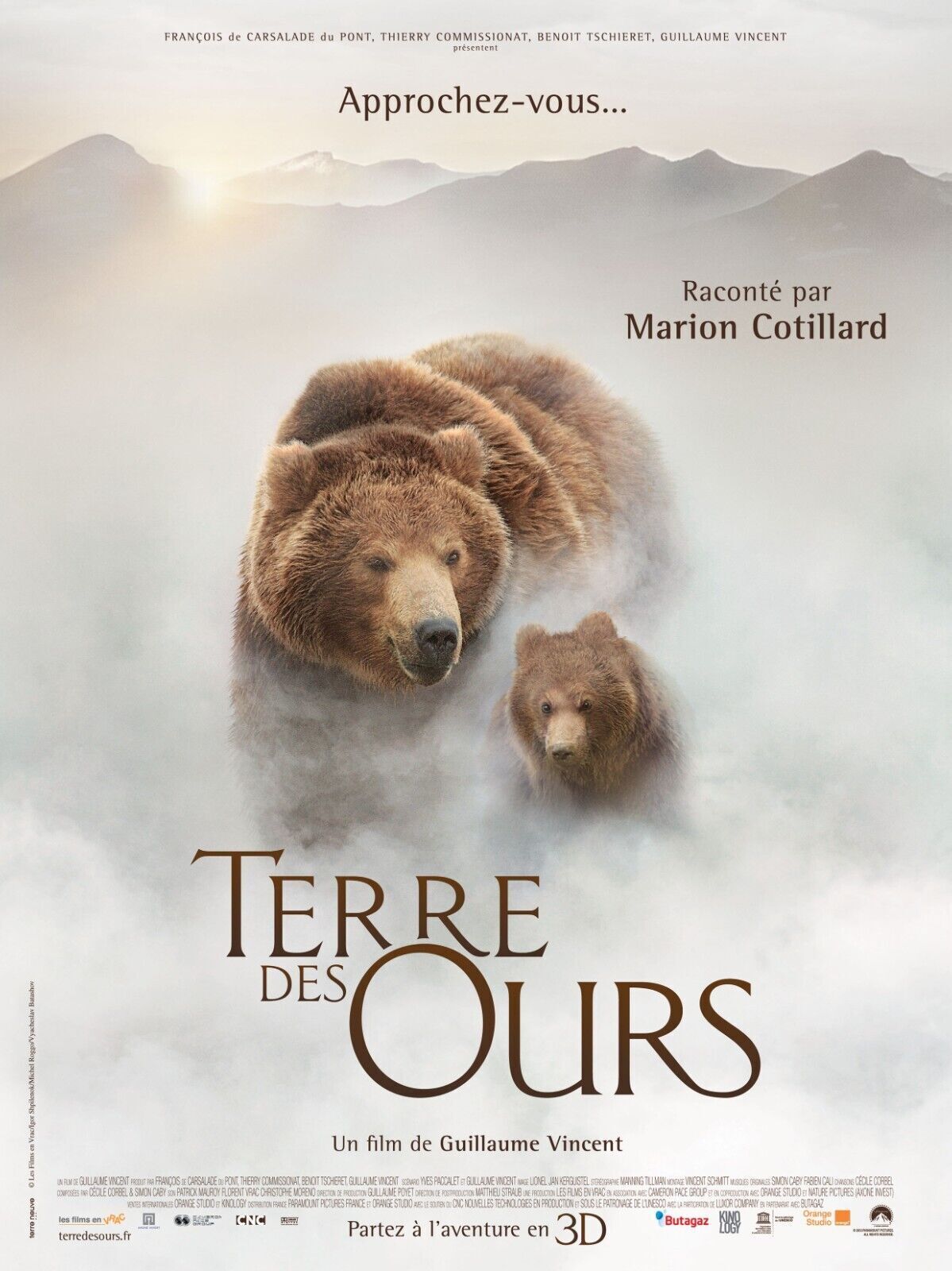 LAND OF BEARS, MARION COTILLARD, 2014, cinema poster reproduction, HQ