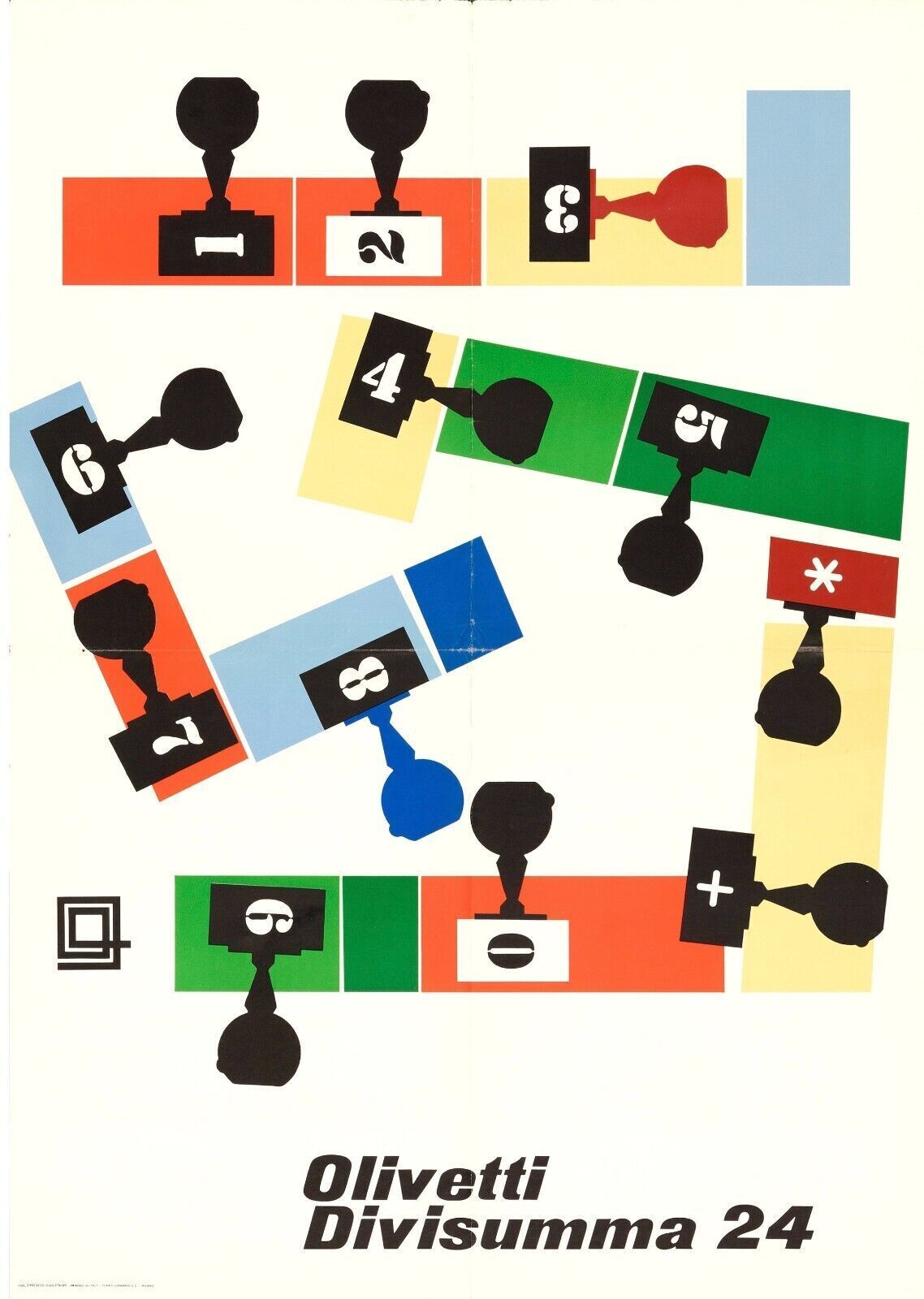 OLIVETTI TYPEWRITTERS 1960'S, Repro affiche publicitaire, VINTAGE, HQ