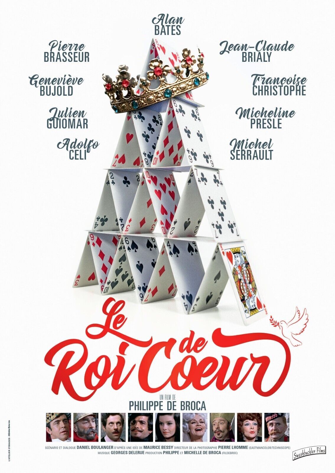 LE ROI DE COEUR, ALAN BATES, 1966, repro affiche de cinema, VINTAGE, HQ
