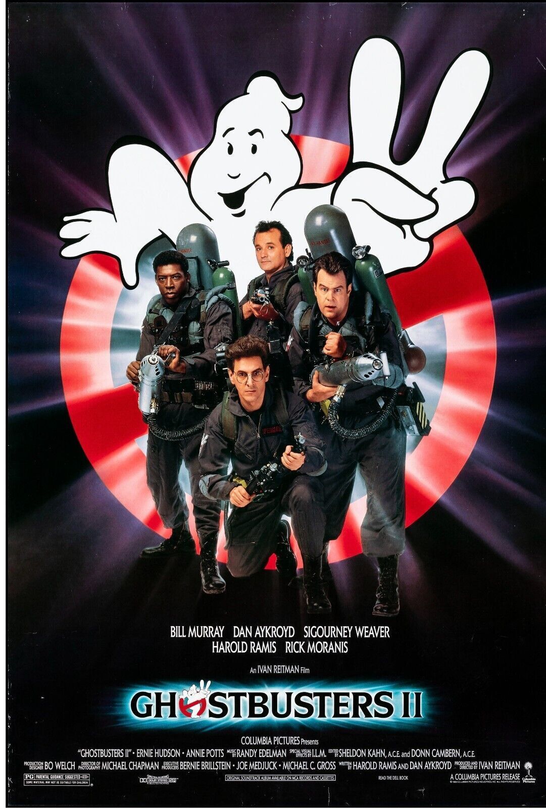 GHOSTBUSTERS, BILL MURRAY, 1984, REPRO MOVIE POSTER, VINTAGE, HQ.