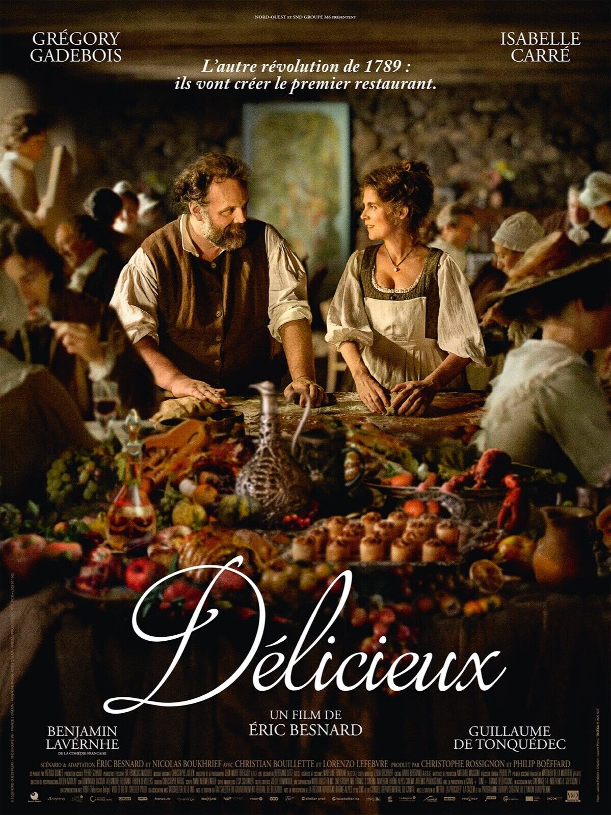 DÉLICIEUX, ISABELLE CARRÉ, REPRO AFFICHE CINEMA VINTAGE, HQ