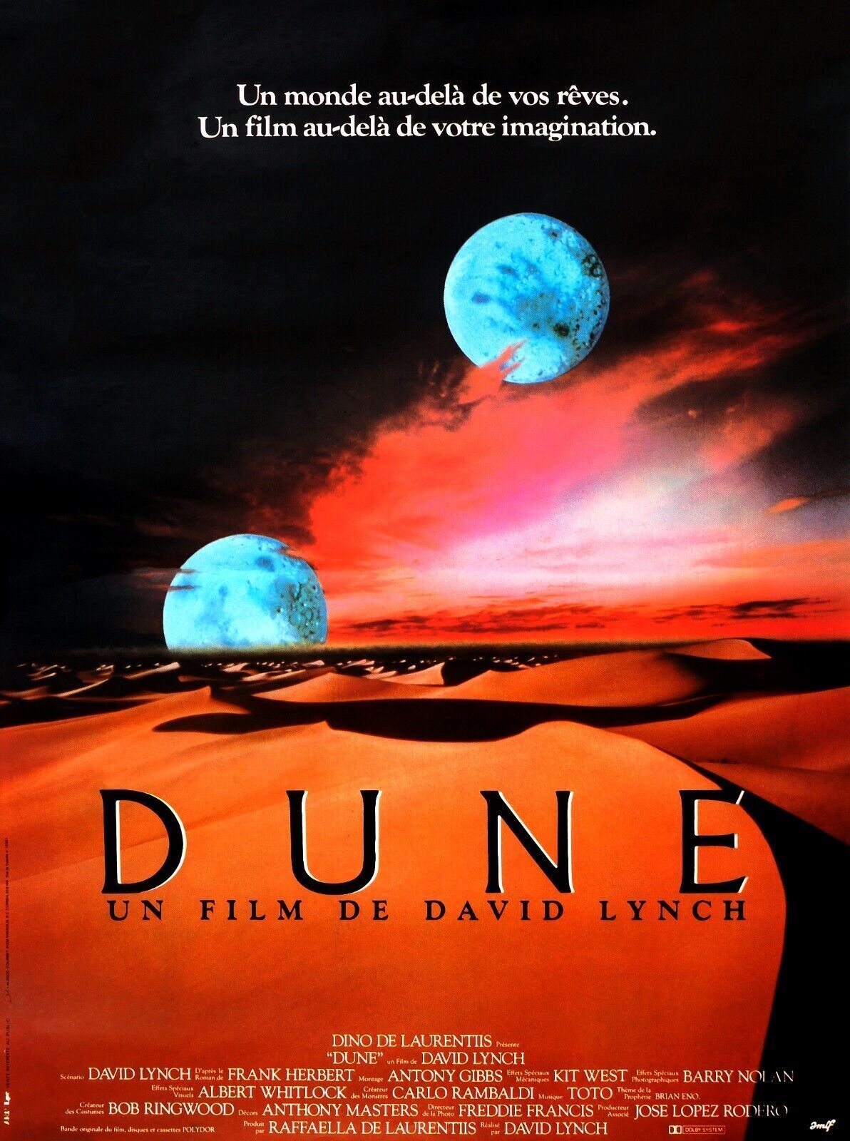 DUNE, KYLE MacLACHLAN, 1984, REPRO MOVIE POSTER, VINTAGE, HQ