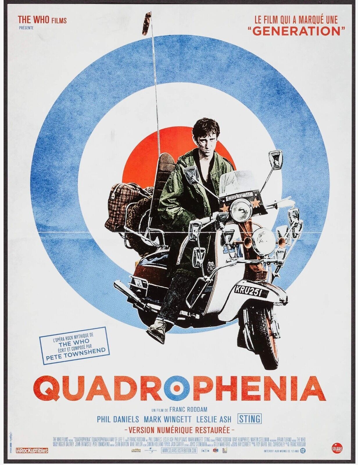 QUADROPHENIA, FRANC RODDAM, PHIL DANIELS, REPRO AFFICHE ROCK VINTAGE VINTAGE, HQ