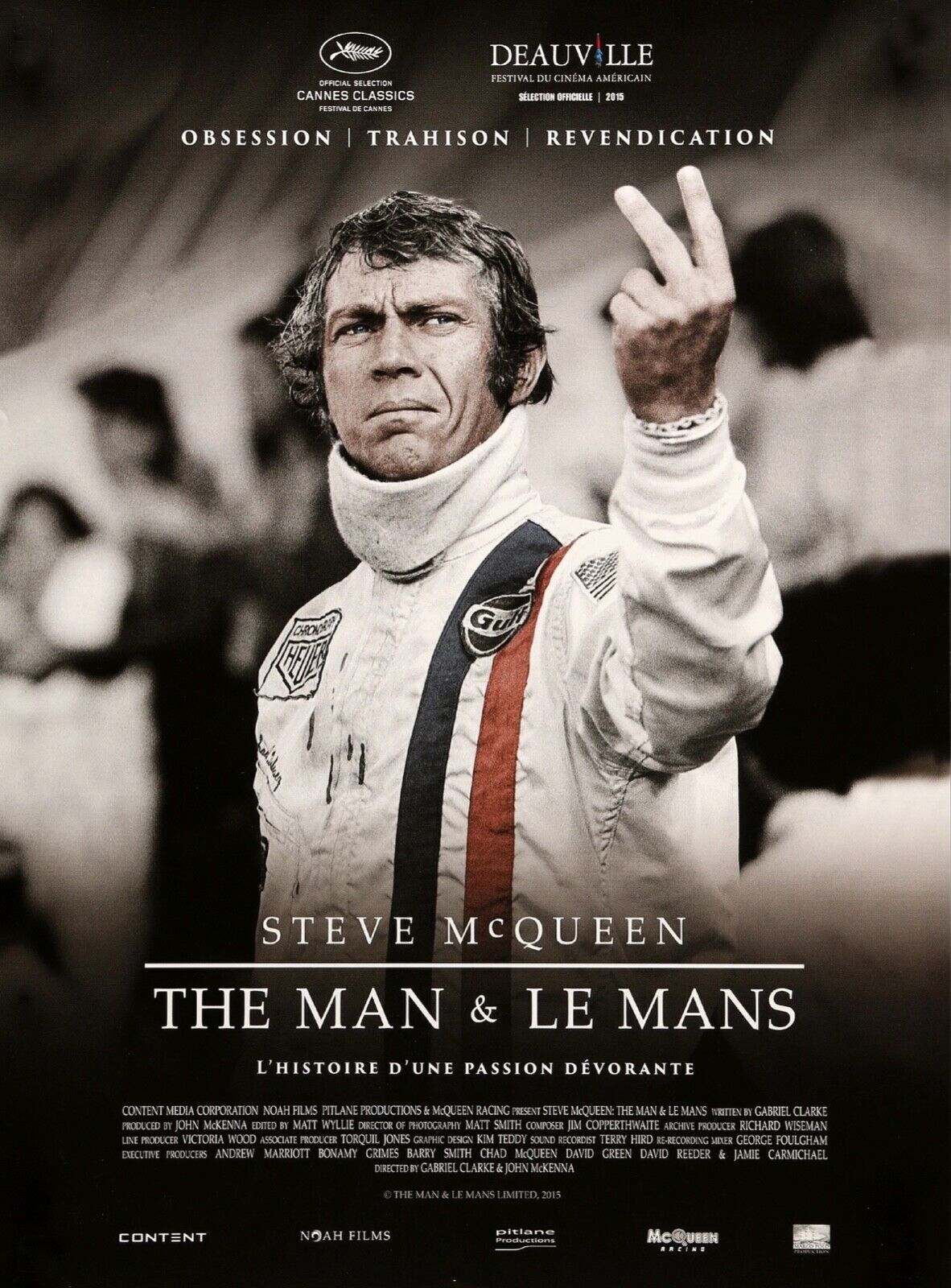 THE MAN & LE MANS STEVE MC QUEEN, REPRO AFFICHE SPORT 2015, HQ