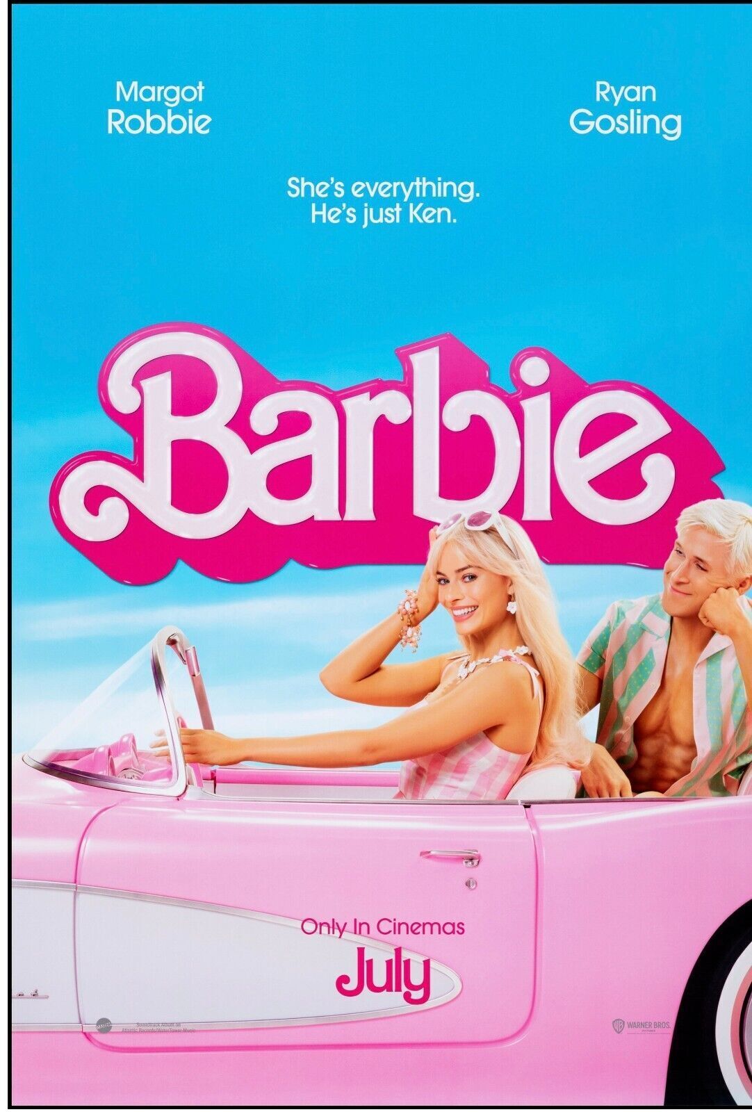 BARBIE, MARGOT ROBBIE, 2023, REPRODUCCIÓN DE PELÍCULA, VINTAGE, ALTA CALIDAD