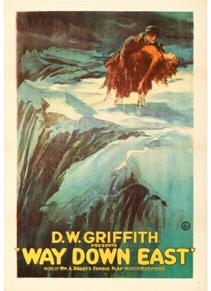 THROUGH THE STORM, DW GRIFFITH, 1920, cinema poster reproduction, HQ