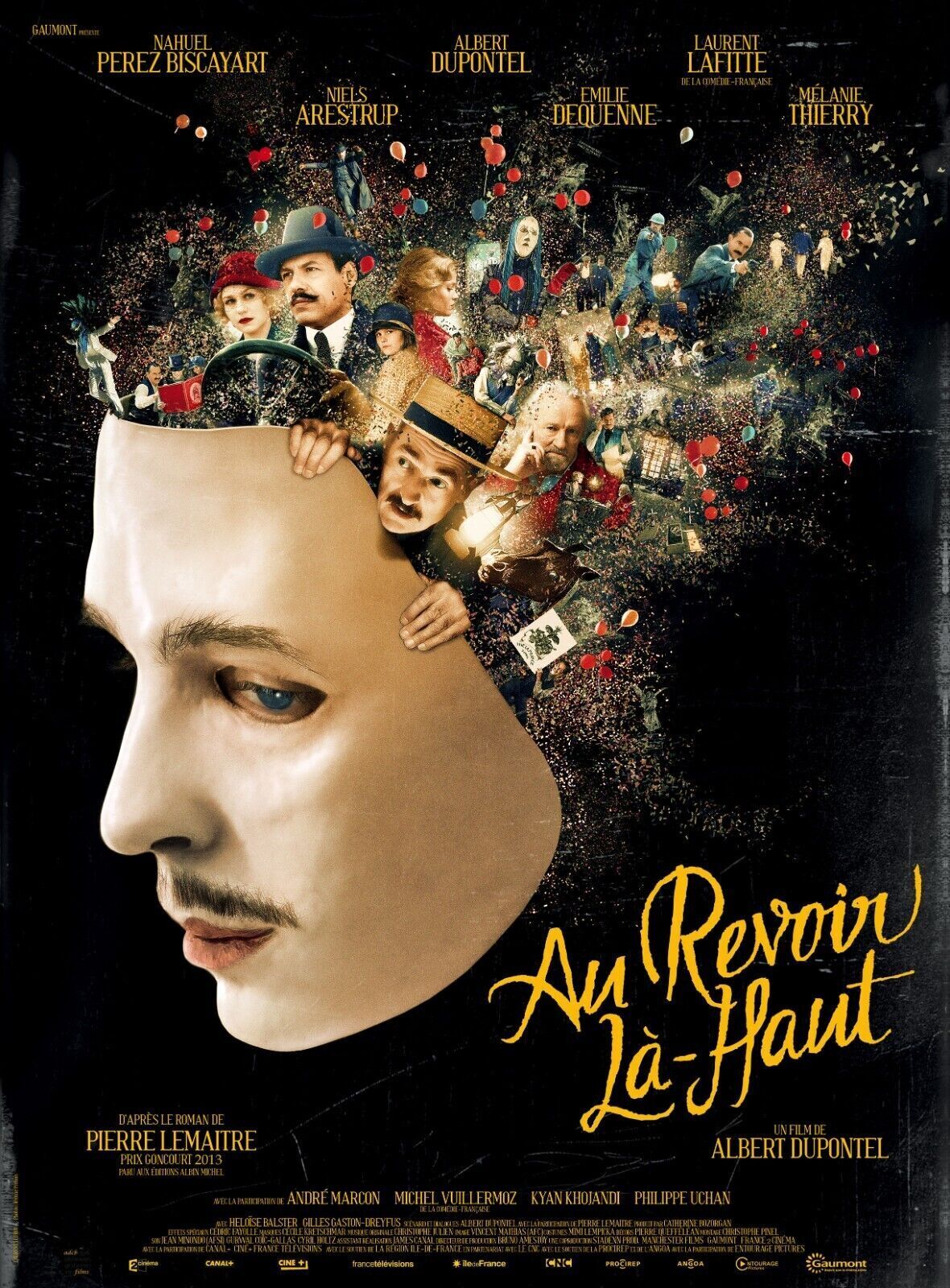 AU REVOIR LÀ-HAUT, ALBERT DUPONTEL, 2017, REPRO MOVIE POSTER, VINTAGE, HQ