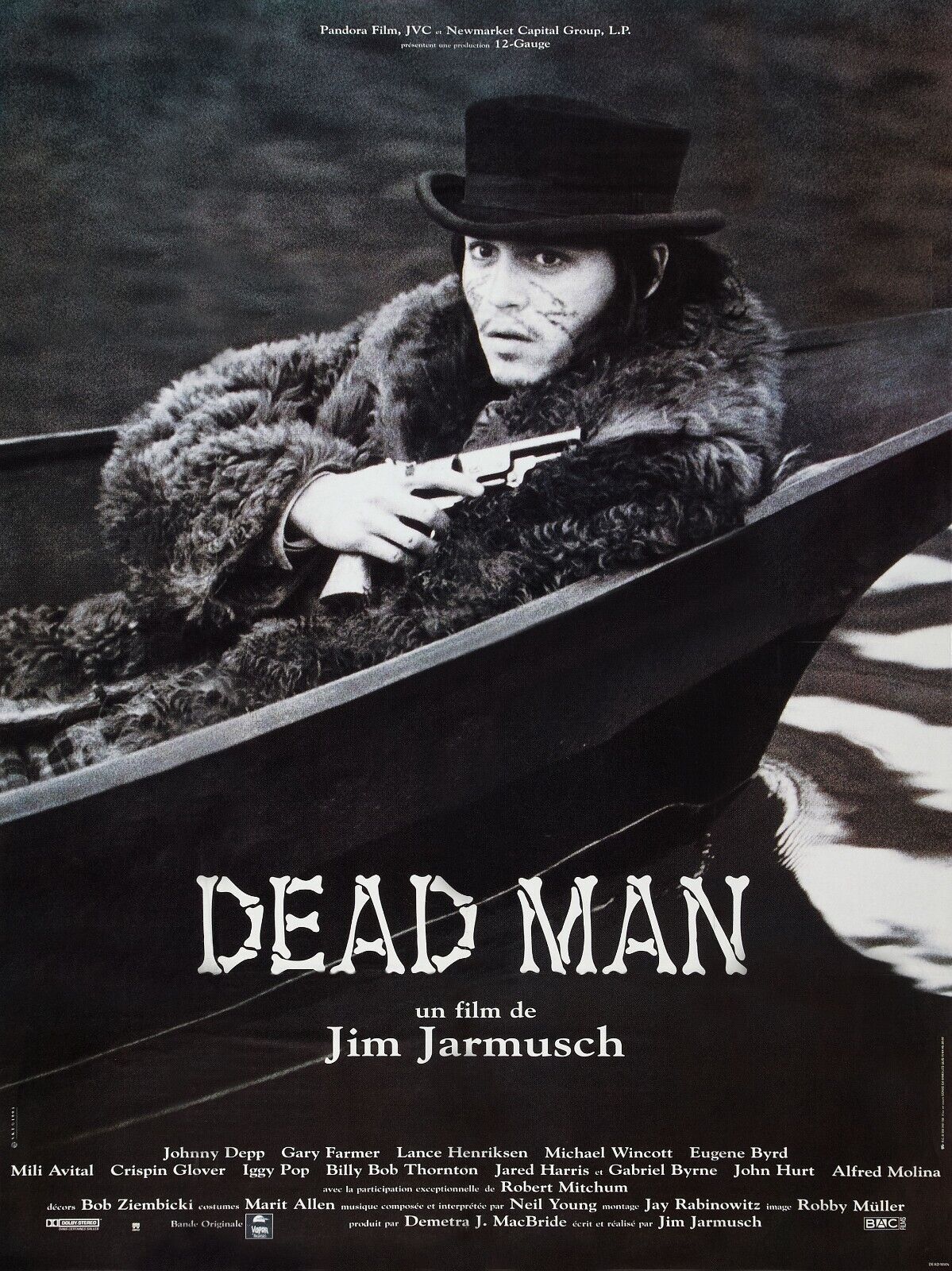 HOMBRE MUERTO, JIM JARMUSCH - REPRODUCCIÓN DE CARTEL DE CINE VINTAGE