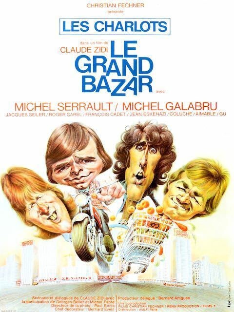 LE GRAND BAZAR, MICHEL SERRAULT, 1973, REPRO MOVIE POSTER, VINTAGE, HQ.