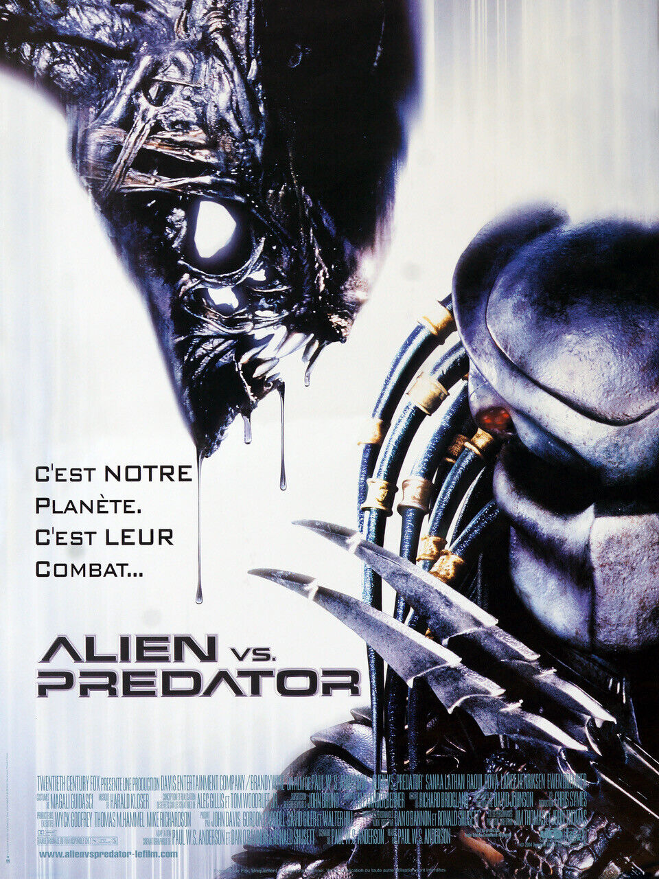 ALIEN VS. PREDATOR, SANAA LATHAN, 2004, REPRO MOVIE POSTER, VINTAGE, HQ