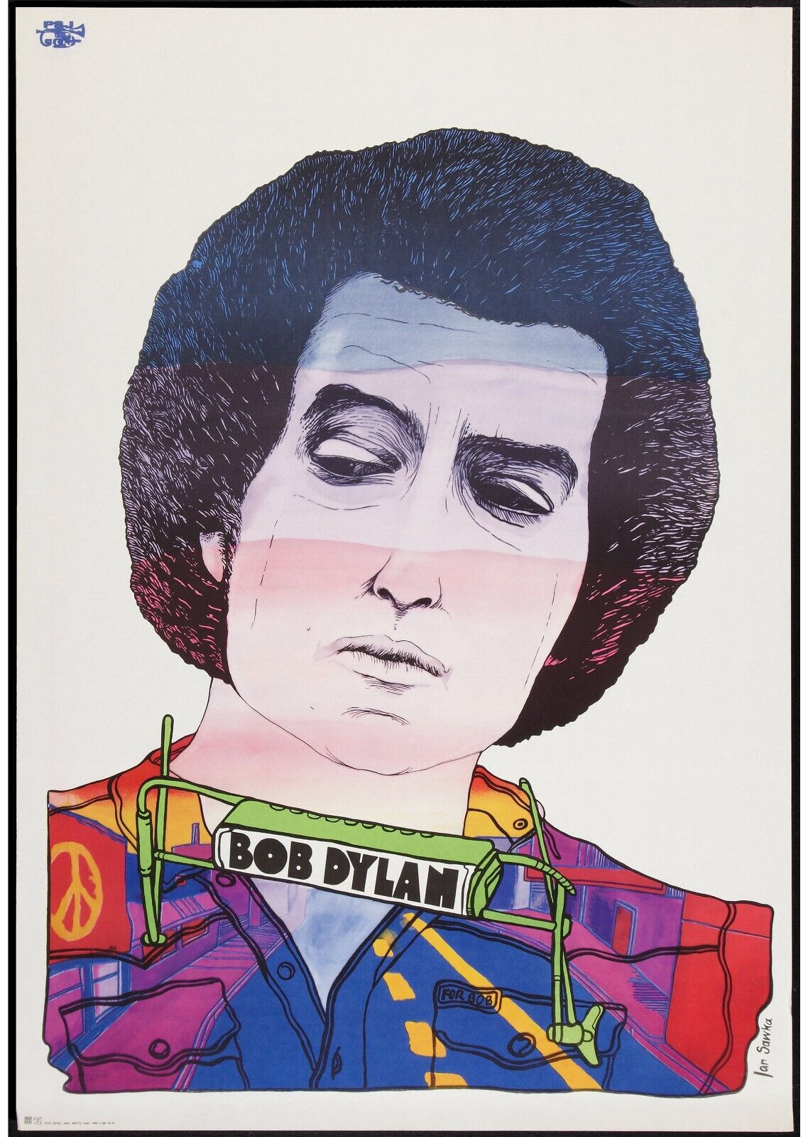 BOB DYLAN, REPRO MUSIC CONCERT POSTER, VINTAGE, HQ