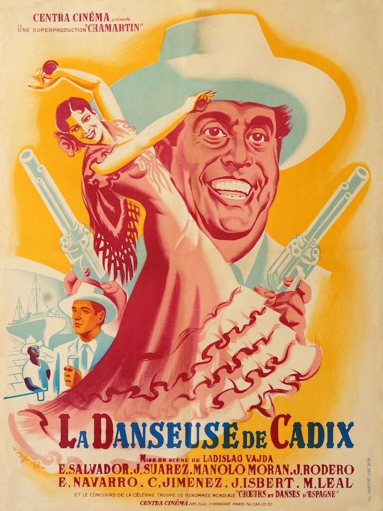LA DANSEUSE DE CADIX, SALVADOR, REPRO MOVIE POSTER, VINTAGE, HQ