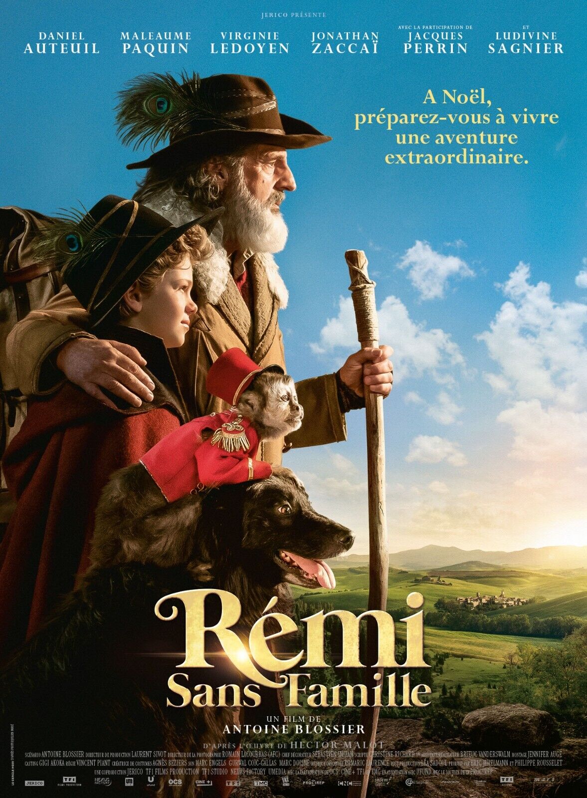 REMI SANS FAMILLE, DANIEL AUTEUIL, 2018, Repro affiche de cinema, HQ