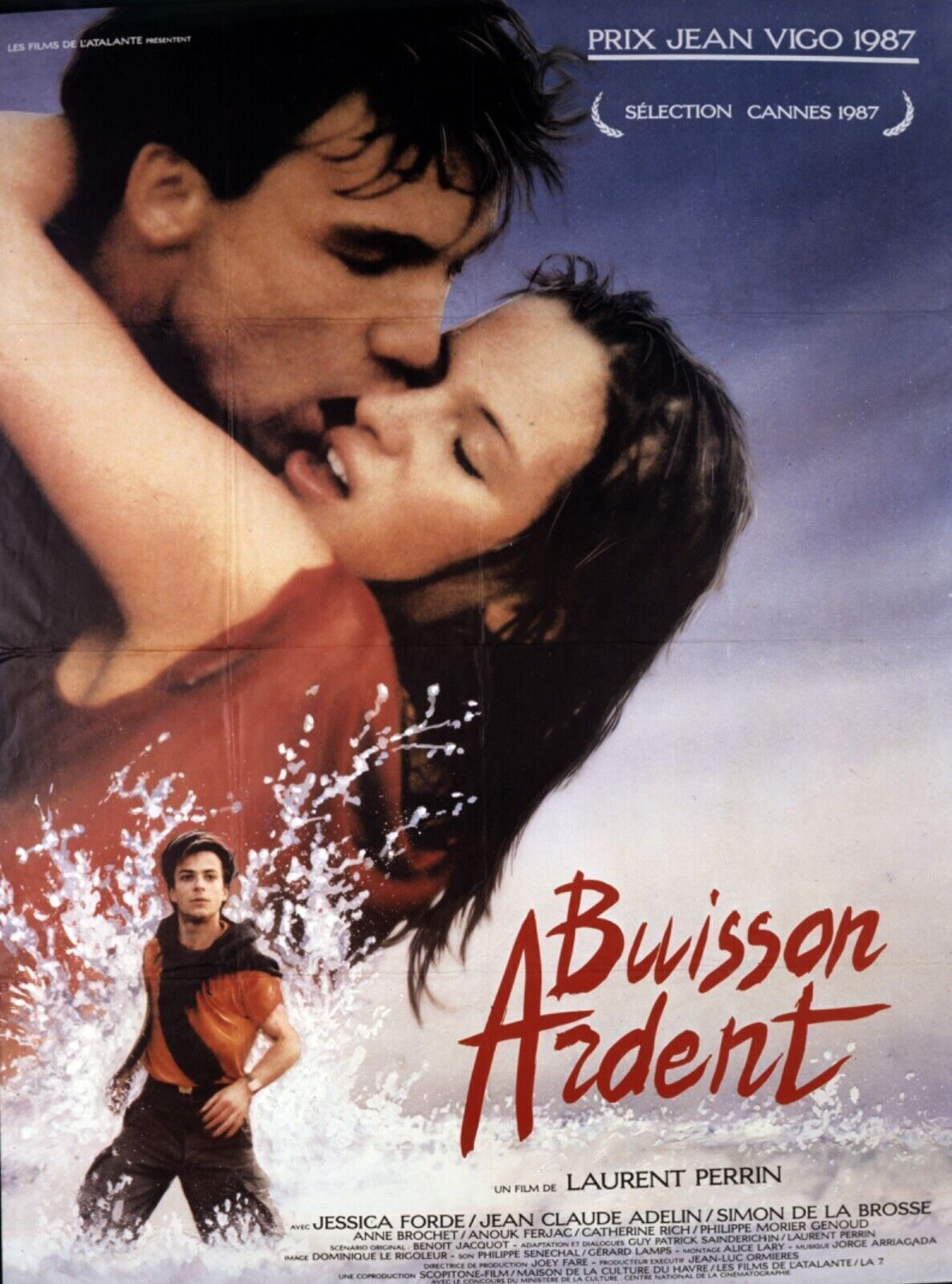 BUISSON ARDENT SELECION CANNES 1987 REPRO AFFICHE CINEMA VINTAGE