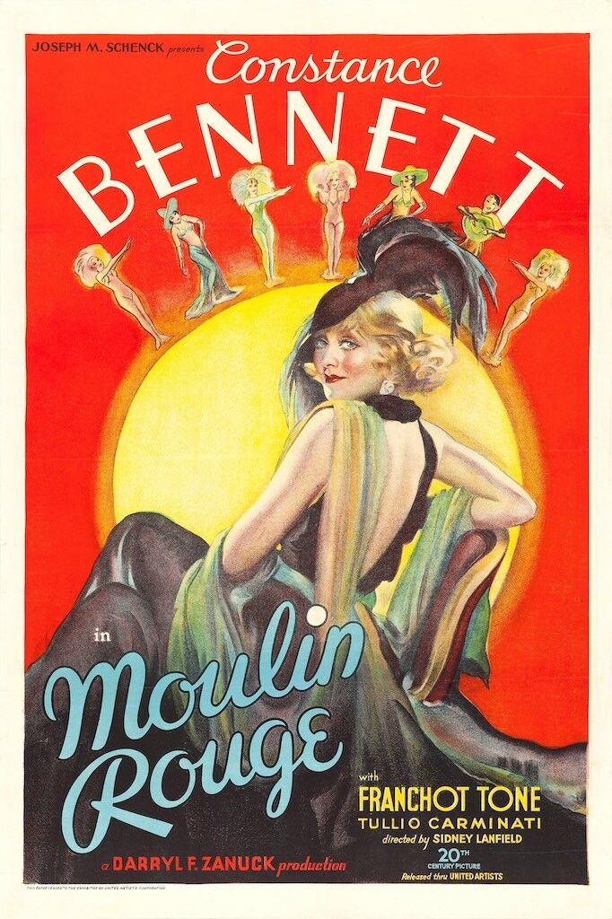 MOULIN ROUGE, JOSÉ FERRER, 1953, Póster de cine réplica, VINTAGE, HQ