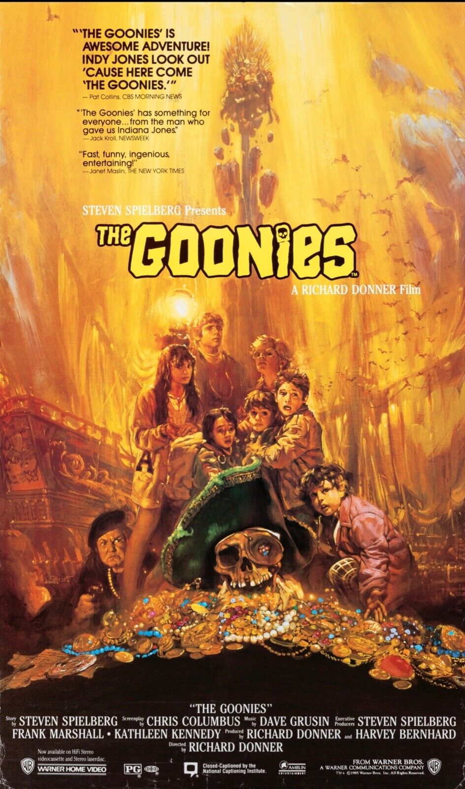 THE GOONIES, SEAN ASTIN, 1985, REPRO AFFICHE CINEMA VINTAGE HQ